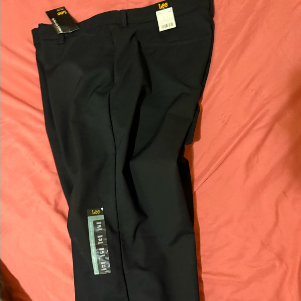 Lee Men's Dark Gray Dress Pants